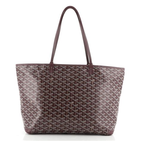 red goyard artois|goyard artois tote bag price.